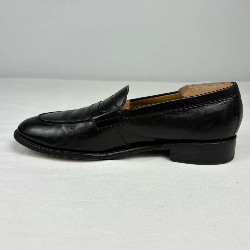 COLE HAAN/NIKEAIR Penny Loafers 10M Black Leather Goodyear Welted EUC Preppy